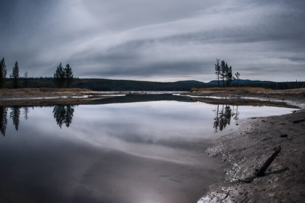 A moon halo neatly reflecting in Ellis Reservoir near Penticton photographed by Nick Fitzhardinge.